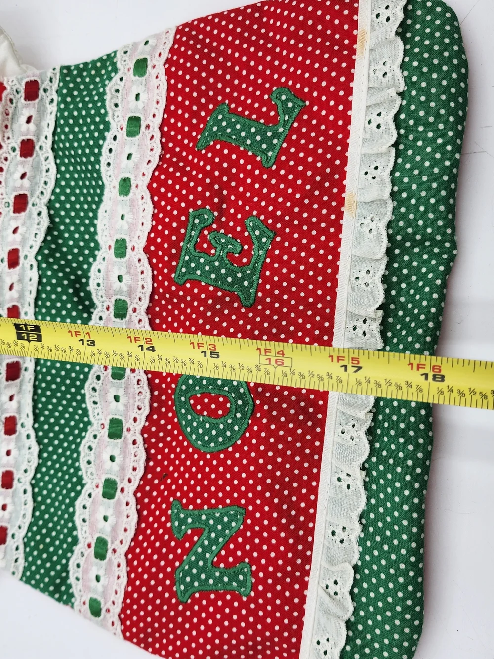 Handmade Holiday 'NOEL' Doll Hanging Pocket Card Holder